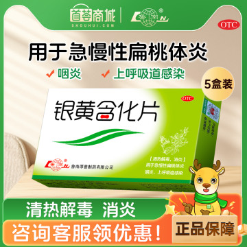 鲁南 银黄含化片  5盒